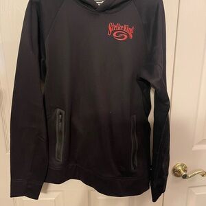New Era Black Hooded Sweatshirt with Red Strike King Accent